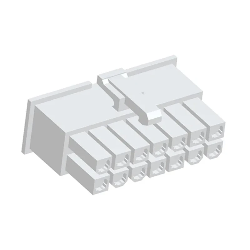 TE Connectivity VAL-U-LOK Female Connector Housing 14 Way 2 Row 4.2 mm Pitch Panel Mount Straight 1-2296205-4