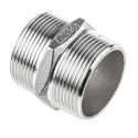 RS PRO Stainless Steel Pipe Fitting Straight Hexagon Nipple Male Threaded 1-1/2 in x Male Threaded 1-1/2 in 499-3186