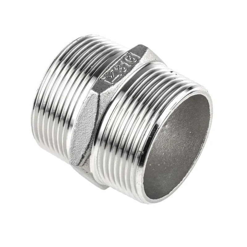 RS PRO Stainless Steel Pipe Fitting Straight Hexagon Nipple Male Threaded 1-1/2 in x Male Threaded 1-1/2 in 499-3186
