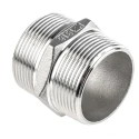 RS PRO Stainless Steel Pipe Fitting Straight Hexagon Nipple Male Threaded 1-1/2 in x Male Threaded 1-1/2 in 499-3186