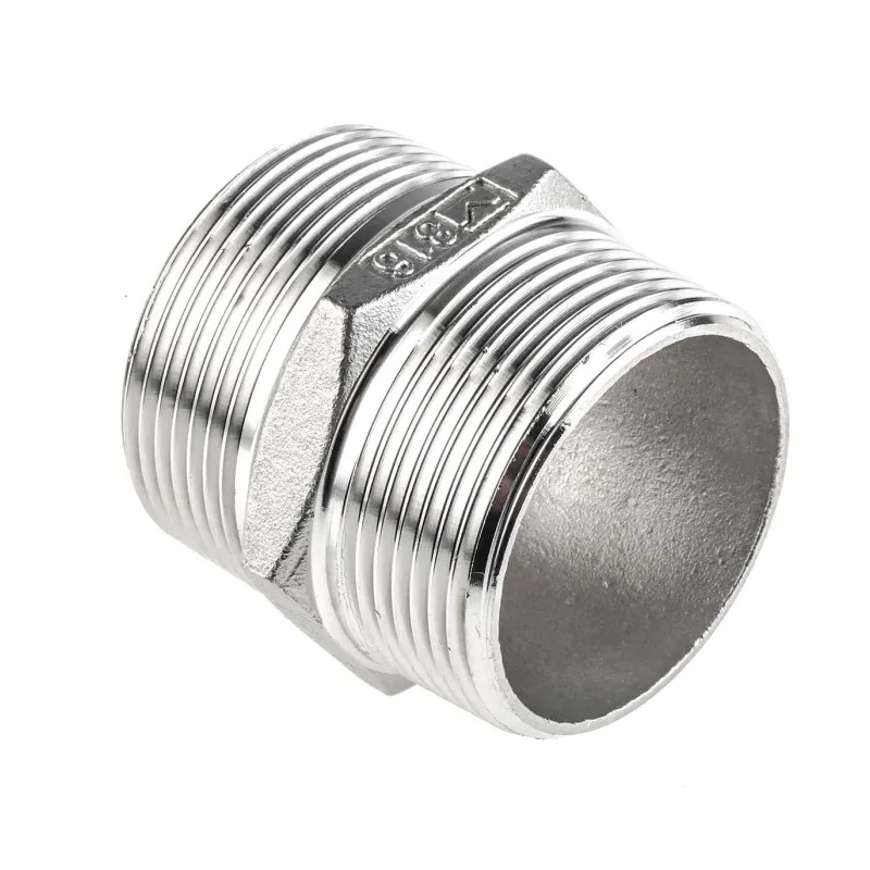 RS PRO Stainless Steel Pipe Fitting Straight Hexagon Nipple Male Threaded 1-1/2 in x Male Threaded 1-1/2 in 499-3186