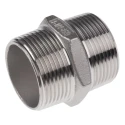 RS PRO Stainless Steel Pipe Fitting Hexagon Nipple Male Threaded 1-1/4 in x Male Threaded 1-1/4 in 499-3170
