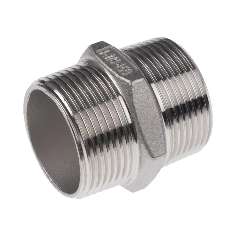 RS PRO Stainless Steel Pipe Fitting Hexagon Nipple Male Threaded 1-1/4 in x Male Threaded 1-1/4 in 499-3170