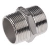RS PRO Stainless Steel Pipe Fitting Hexagon Nipple Male Threaded 1-1/4 in x Male Threaded 1-1/4 in 499-3170