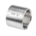 RS PRO Stainless Steel Pipe Fitting Straight Socket Female G Threaded 2 in x Female G Threaded 2 in 499-3164