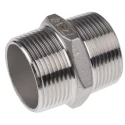 RS PRO Stainless Steel Pipe Fitting Hexagon Nipple Male Threaded 1-1/4 in x Male Threaded 1-1/4 in 499-3170