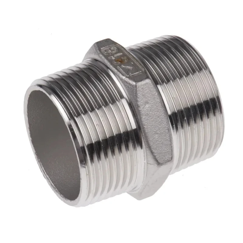 RS PRO Stainless Steel Pipe Fitting Hexagon Nipple Male Threaded 1-1/4 in x Male Threaded 1-1/4 in 499-3170