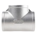 RS PRO Stainless Steel Pipe Fitting, Tee Circular Tee, Female G Threaded 2 in x 2 in x 2 in 499-3209