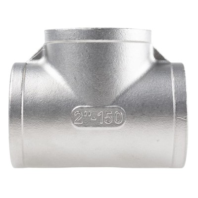 RS PRO Stainless Steel Pipe Fitting, Tee Circular Tee, Female G Threaded 2 in x 2 in x 2 in 499-3209