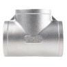 RS PRO Stainless Steel Pipe Fitting, Tee Circular Tee, Female G Threaded 2 in x 2 in x 2 in 499-3209