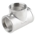 RS PRO Stainless Steel Pipe Fitting, Tee Circular Tee, Female G Threaded 2 in x 2 in x 2 in 499-3209