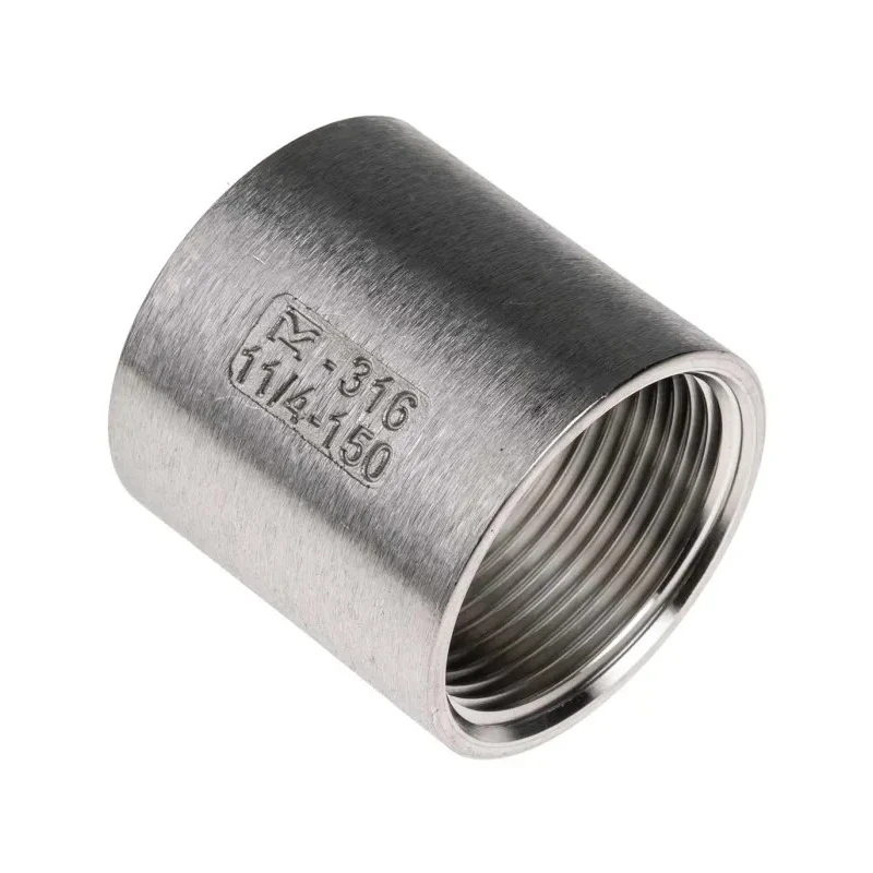 RS PRO Stainless Steel Threaded Pipe Fitting Straight Circular Socket Female G Threaded 1-1/4 in x Female G 499-3136