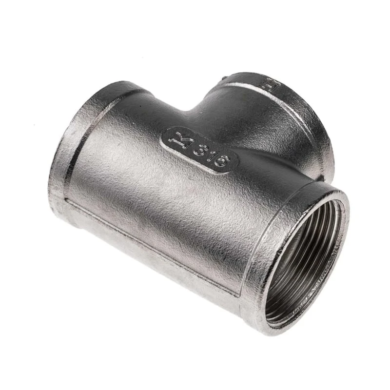 RS PRO Stainless Steel Pipe Fitting Tee Circular Tee Female G Threaded 1-1/2 in x Female G Threaded 1-1/2 in x 499-3120