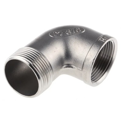 RS PRO Stainless Steel Pipe Fitting 90° Circular Elbow Female G Threaded 1-1/4 in x Male R Threaded 1-1/4 in 499-3350