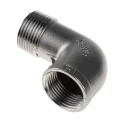 RS PRO Stainless Steel Pipe Fitting 90° Circular Elbow Female Threaded 1 in x Male Threaded 1 in 499-3344