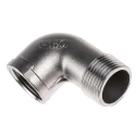 RS PRO Stainless Steel Pipe Fitting 90° Circular Elbow Female Threaded 1 in x Male Threaded 1 in 499-3344