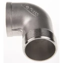 RS PRO Stainless Steel Pipe Fitting 90° Circular Elbow Female G Threaded 1-1/2 in x Male R Threaded 1-1/2 in 499-3366
