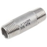 RS PRO Stainless Steel Pipe Fitting Straight Circular Nipple Male Threaded 1/4 in x Male Threaded 1/4 in 499-3221