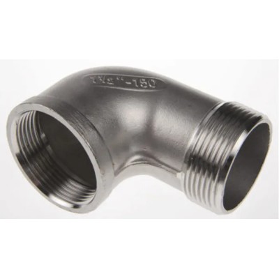 RS PRO Stainless Steel Pipe Fitting 90° Circular Elbow Female G Threaded 2 in x Male R Threaded 2 in 499-3388