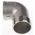 RS PRO Stainless Steel Pipe Fitting 90° Circular Elbow Female G Threaded 2 in x Male R Threaded 2 in 499-3388