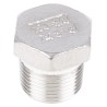 RS PRO Stainless Steel Pipe Fitting Hexagon Plug Male Threaded 3/8 in 316 Stainless Steel 150 lbs 499-3401