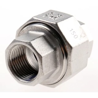 RS PRO Stainless Steel Pipe Fitting Straight Octagon Union Female G Threaded 3/8 in x Female G Threaded 3/8 in 499-3423