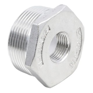 RS PRO Stainless Steel Pipe Fitting Straight Hexagon Bush Male R Threaded 1-1/2 in x Female G Threaded 1/2 in 499-3580