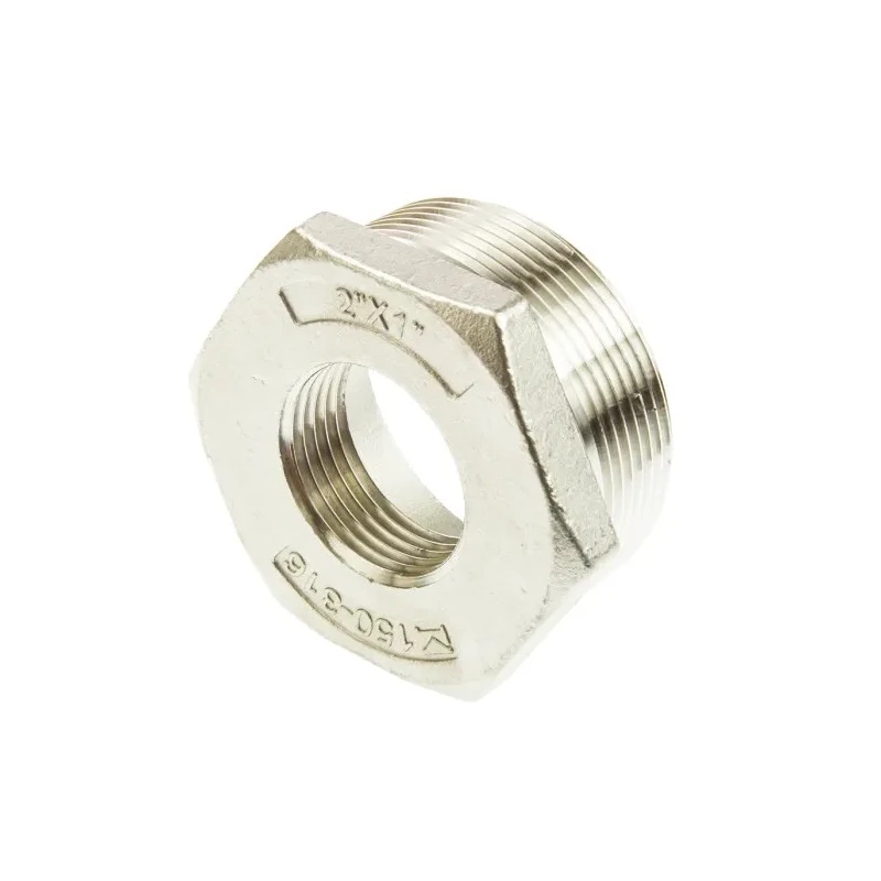 RS PRO Stainless Steel Pipe Fitting, Straight Hexagon Bush, Male Threaded 2 in x Female G Threaded 1 in 499-3631
