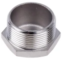 RS PRO Stainless Steel Pipe Fitting Straight Hexagon Plug Male Threaded 1-1/2 in 499-3669