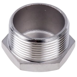 RS PRO Stainless Steel Pipe Fitting Straight Hexagon Plug Male Threaded 1-1/2 in 499-3669