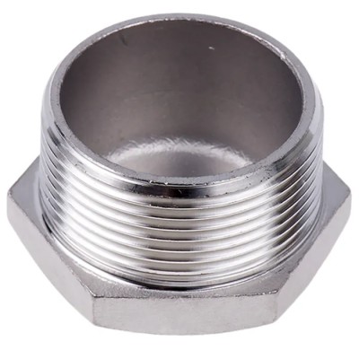 RS PRO Stainless Steel Pipe Fitting Straight Hexagon Plug Male Threaded 1-1/2 in 499-3669