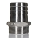 RS PRO Stainless Steel Pipe Fitting Straight Hexagon Nipple Male Threaded 2 in x Male Threaded 51.5 mm 499-3805