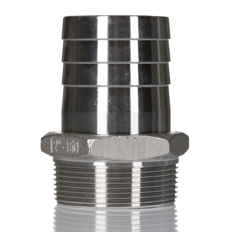 RS PRO Stainless Steel Pipe Fitting Straight Hexagon Nipple Male Threaded 2 in x Male Threaded 51.5 mm 499-3805