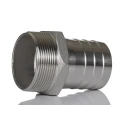 RS PRO Stainless Steel Pipe Fitting Straight Hexagon Nipple Male Threaded 2 in x Male Threaded 51.5 mm 499-3805