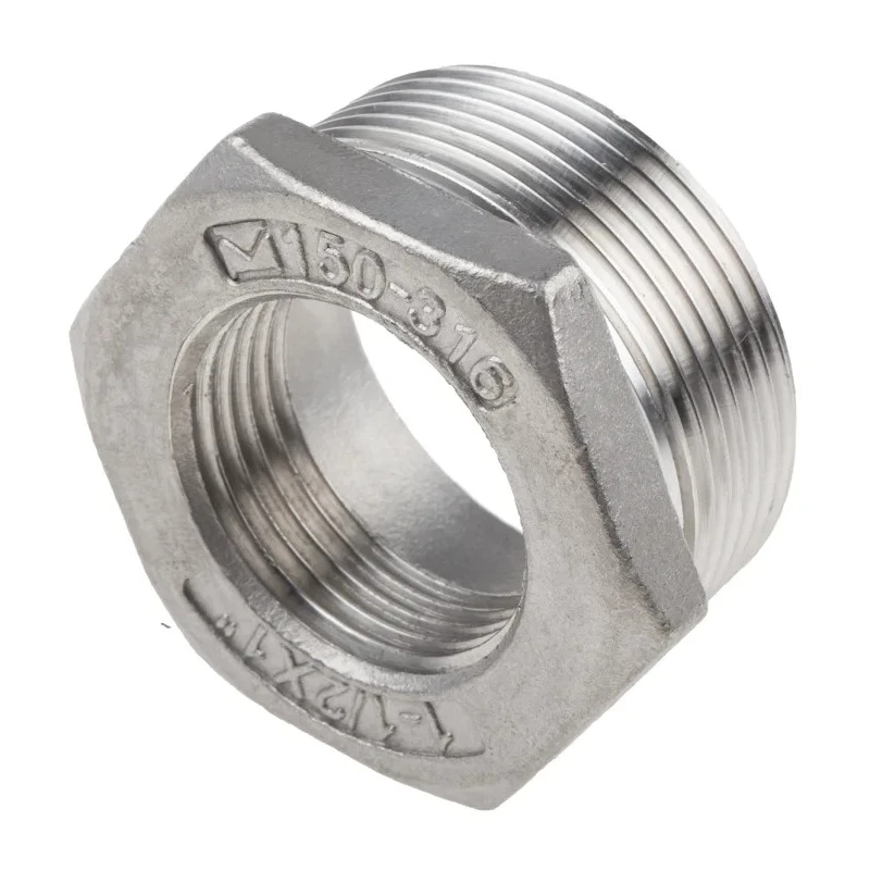RS PRO Stainless Steel Pipe Fitting Straight Hexagon Bush Male Threaded 1-1/2 in x Female G Threaded 1 in 499-3619