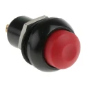 APEM IP Series Latching Push Button Switch, Panel Mount, Red Actuator, IP67, 12.9 mm Cutout, 24 V DC, 125 V AC IPR1SAD6104