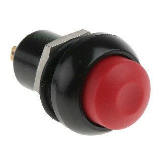 APEM IP Series Latching Push Button Switch, Panel Mount, Red Actuator, IP67, 12.9 mm Cutout, 24 V DC, 125 V AC IPR1SAD6104