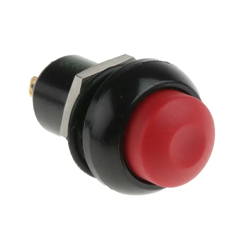 APEM IP Series Latching Push Button Switch, Panel Mount, Red Actuator, IP67, 12.9 mm Cutout, 24 V DC, 125 V AC IPR1SAD6104