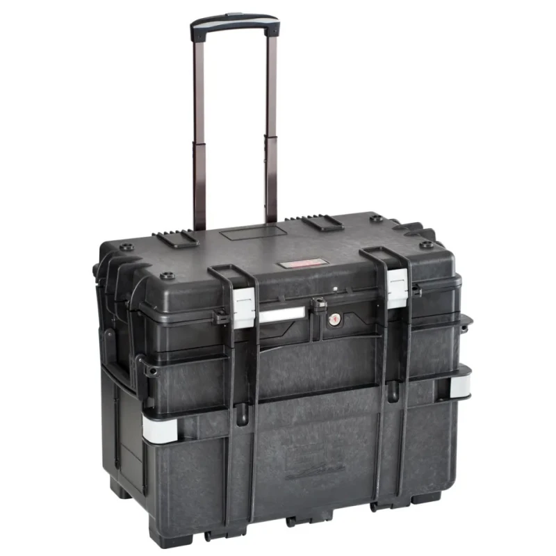 GT Line 4 Drawer Wheeled Plastic Tool Trolley with Telescopic Handle, Silent Wheels AI1.KT01
