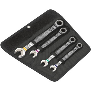 Wera 4-Piece Imperial Ratcheting Combination Spanner Set 7/16 to 3/4 in Chrome Molybdenum Steel 05073295001