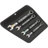 Wera 4-Piece Imperial Ratcheting Combination Spanner Set 7/16 to 3/4 in Chrome Molybdenum Steel 05073295001