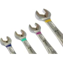 Wera 4-Piece Imperial Ratcheting Combination Spanner Set 7/16 to 3/4 in Chrome Molybdenum Steel 05073295001