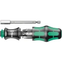 Wera Hex, Phillips, Pozidriv, Slotted Screwdriver Bit Set, Stainless Steel, 1/4 in Drive, 25 mm Length, 6 Pieces 05073240001