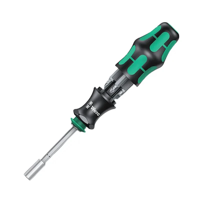 Wera Hex, Phillips, Pozidriv, Slotted Screwdriver Bit Set, Stainless Steel, 1/4 in Drive, 25 mm Length, 6 Pieces 05073240001