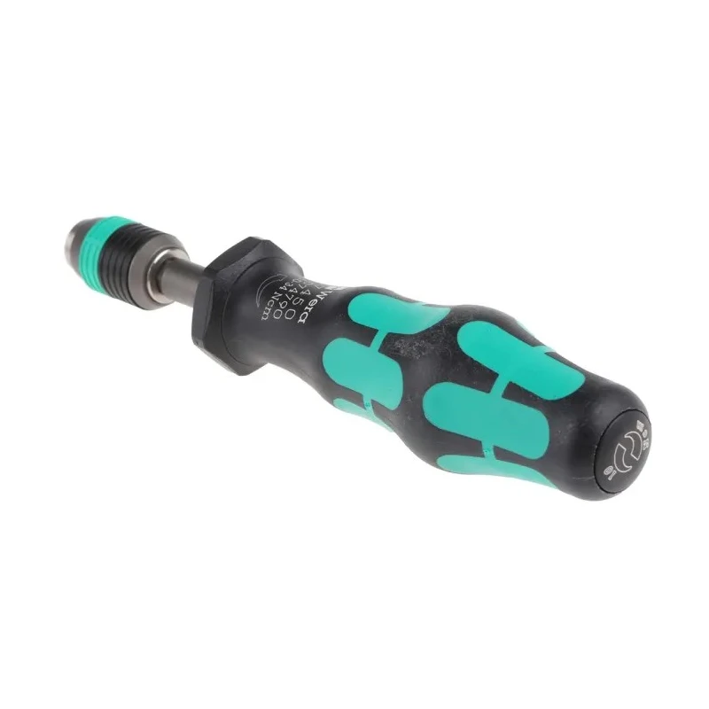Wera Pre-Settable Torque Screwdriver, 0.1 to 0.34 Nm Torque Range, 1/4 in Drive, ESD Safe, ±6% Accuracy 05074790001