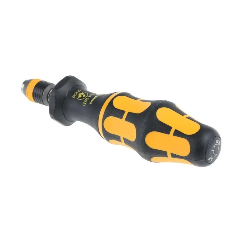 Wera Pre-Settable Torque Screwdriver, 1.2 Nm Torque Range, 1/4 in Drive, ESD Safe, ±6 % Accuracy 05074842001