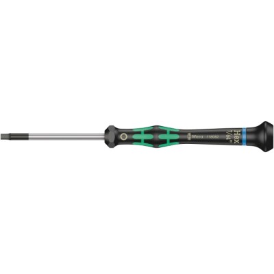 Wera Precision Screwdriver 7/64 in Tip 60 mm Blade 157 mm Overall Ergonomic Handle 05118082001