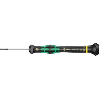 Wera Precision Screwdriver, Insulated, 40 mm Blade, 137 mm Overall Length, Ergonomic Grip, Model 05118002001