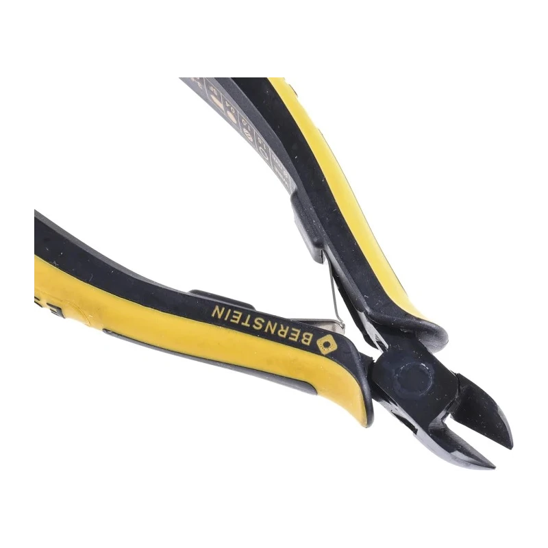 Bernstein Semi-Flush ESD Safe Nipper & Diagonal Cutter Jaw Width 11mm Overall Length 125mm 3-654-15