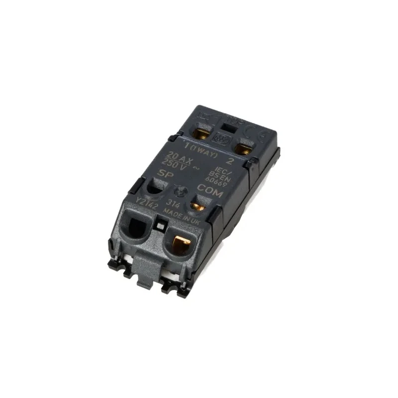 MK Electric 2 Way White 20A Switch Insert Module Grid Plus Series K4898EL WHI